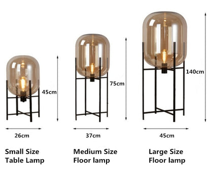 Edle Nordic Bodenlampe mit LED-Beleuchtung - Unique Outlet