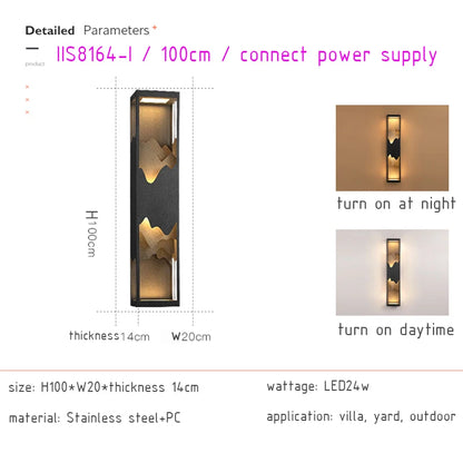 LED-Außenlicht, Wasserdicht, Garten-Dekorationslampen, für Balkon, Innenhof, Straße, Wandleuchte, Außenleuchten - Unique Outlet