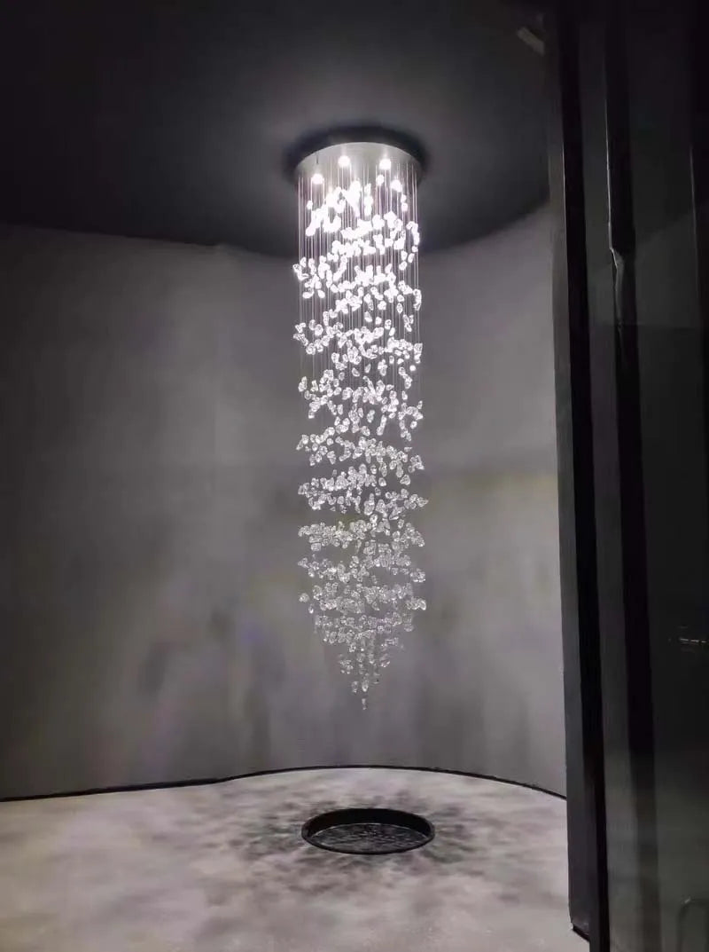 Moderner Stein-Kristall-LED-Kronleuchter - Unique Outlet