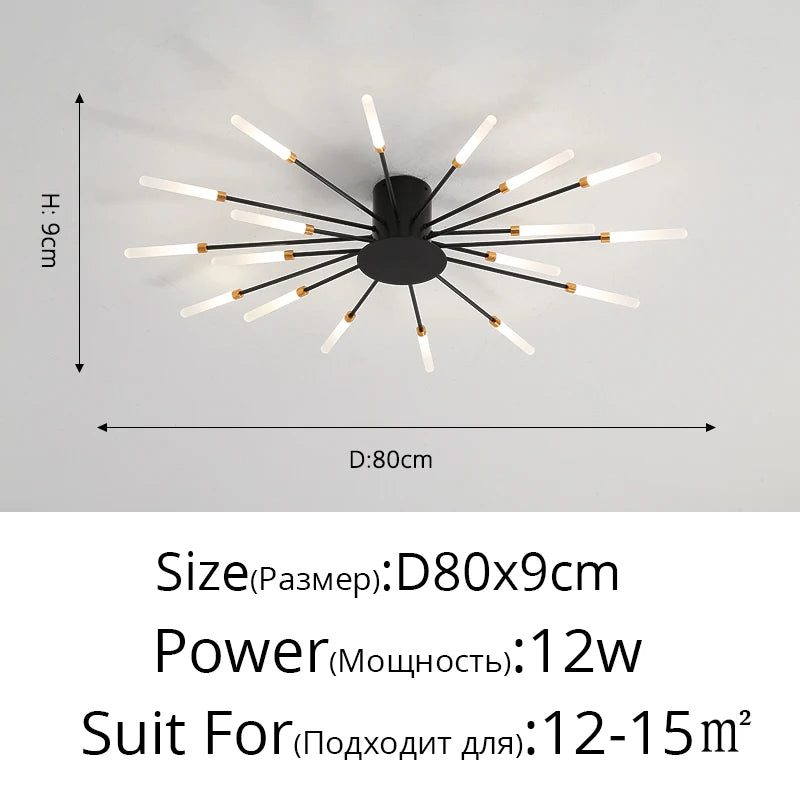 "Glänzender Mittelpunkt" Moderner LED Deckenleuchter - Unique Outlet