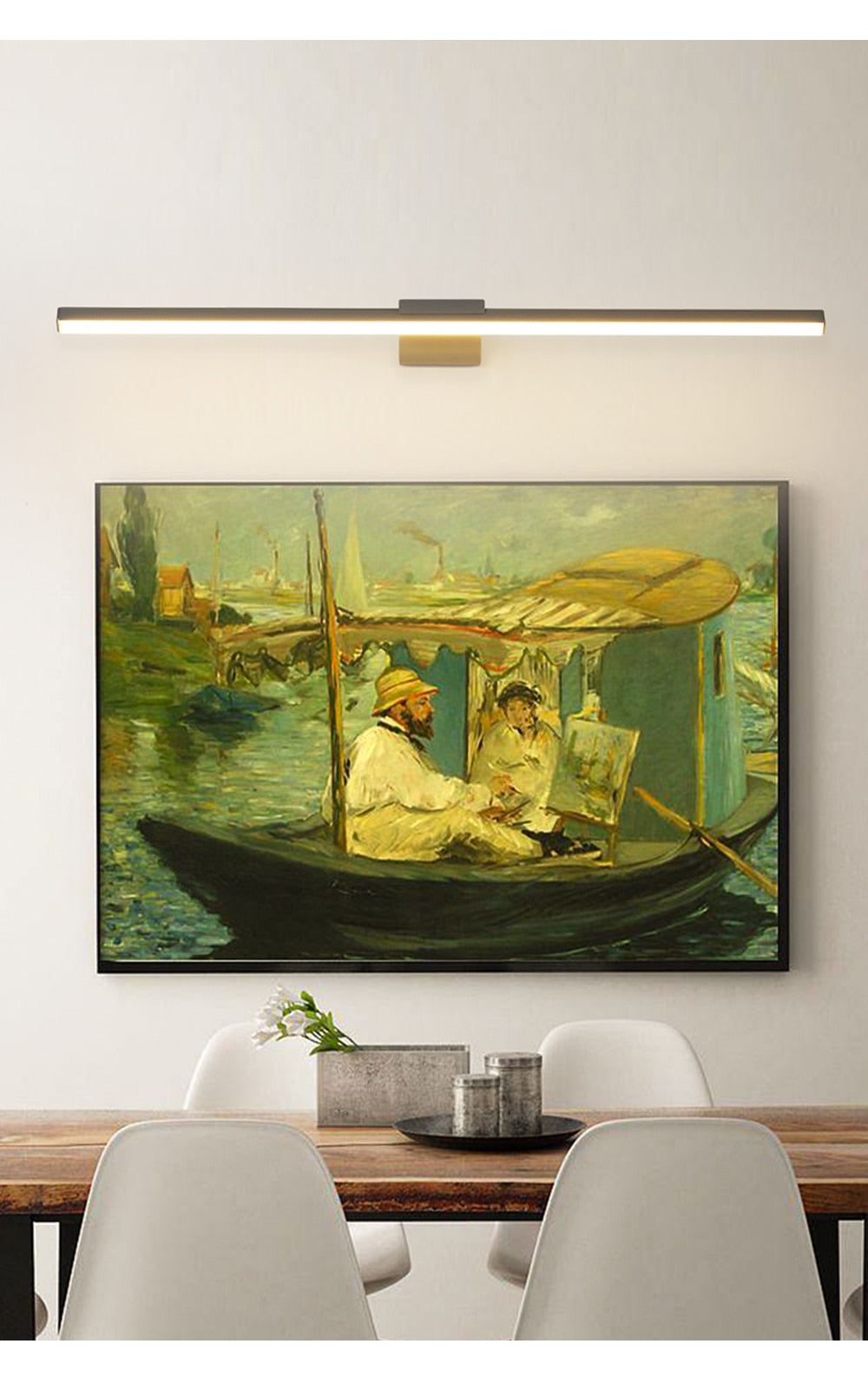 Moderne LED-Wandleuchte, 80 cm bis 100 cm lange Innenwandleuchte, AC85-265V, wasserdicht, Badezimmer-Spiegel-Licht, schwarz, weiß, grau - Unique Outlet