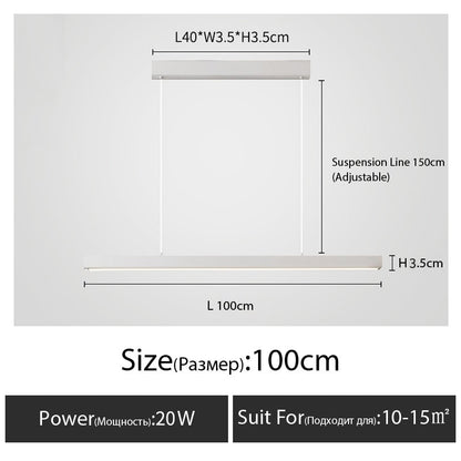 Minimalistischer Esstischleuchter - Unique Outlet