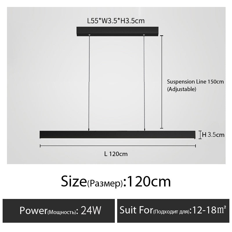 Minimalistischer Esstischleuchter - Unique Outlet