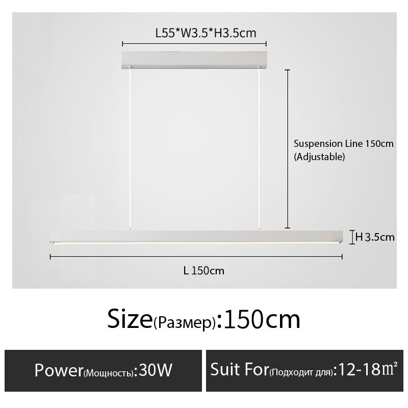 Minimalistischer Esstischleuchter - Unique Outlet