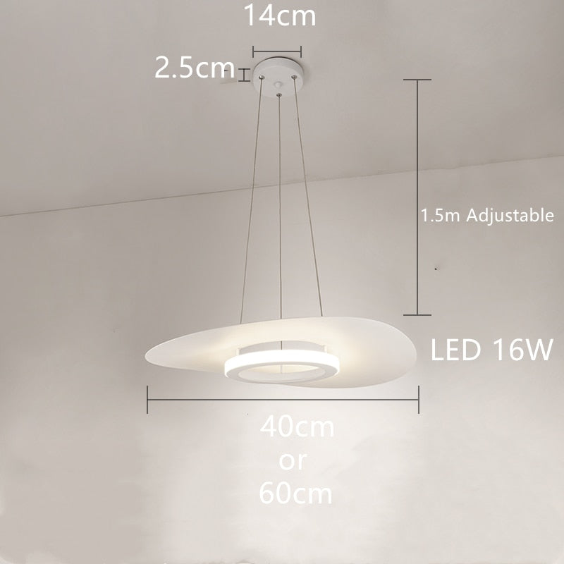 LED-UFO-Hängeleuchte in schlichtem Metall-Design für Esszimmer, Wohnzimmer, Schlafzimmer & Arbeitszimmer - Unique Outlet