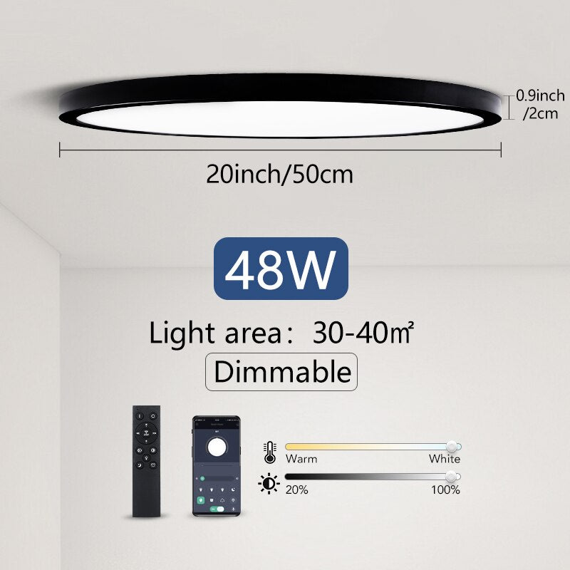 Smart LED Deckenleuchte 48W - Unique Outlet