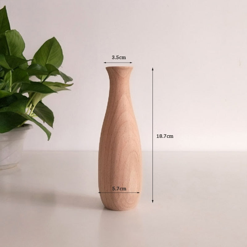 Holzvase für Pflanzen - Unique Outlet