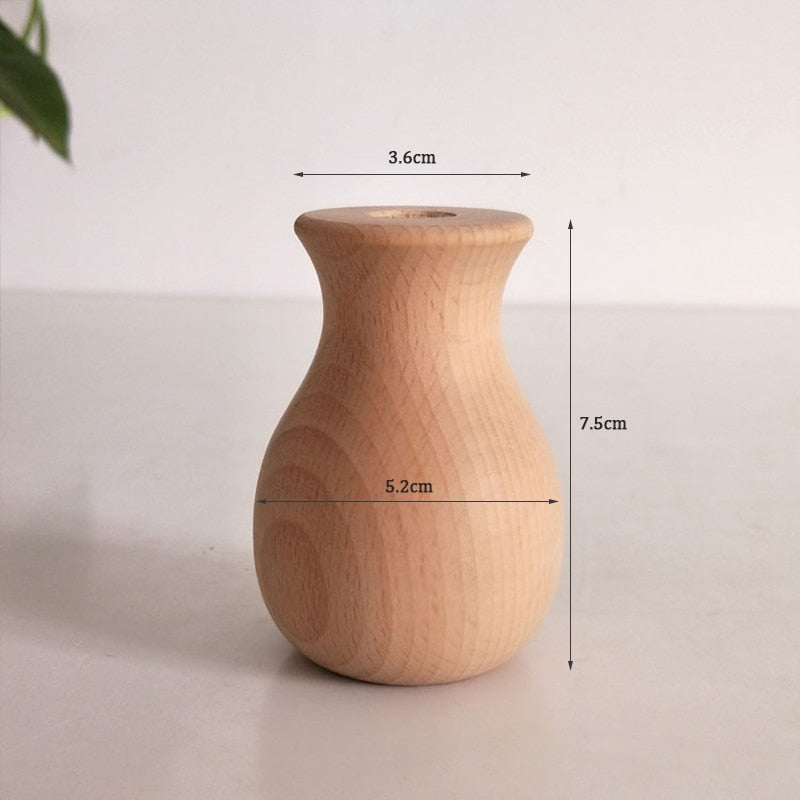 Holzvase für Pflanzen - Unique Outlet