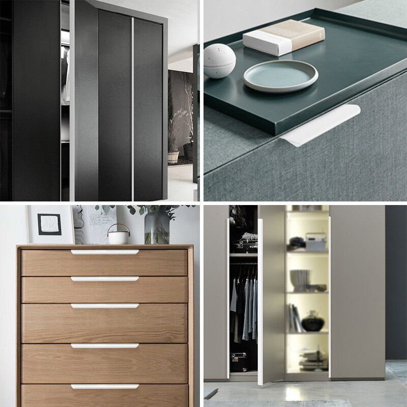 Aluminium-Schrank-Griff für Möbel, lange, anpassbare Küchenschrank-Türgriffe - Unique Outlet