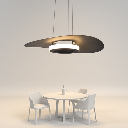 LED-UFO-Hängeleuchte in schlichtem Metall-Design für Esszimmer, Wohnzimmer, Schlafzimmer & Arbeitszimmer - Unique Outlet